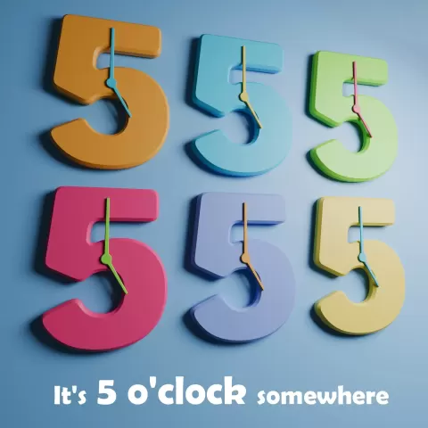 Fun Wall Clock 🍹🕒 - EniNiDesign