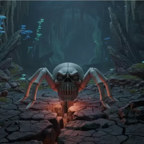 Skull Spider - GoldenDawn