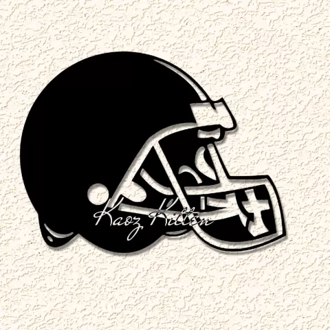 football helmet sports wall art home decor - Kaoz Kitten