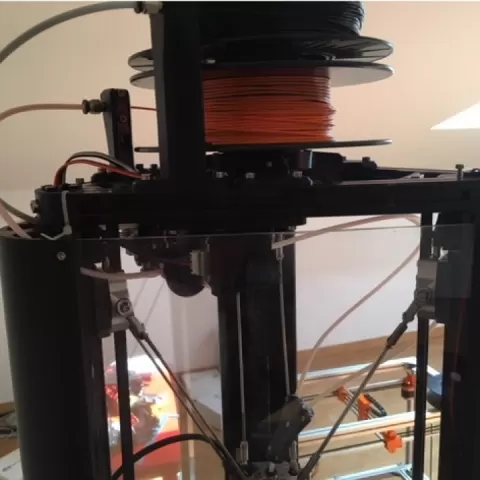 Flsun Kossel Plexiglass Enclosure by Alexandre Lemos