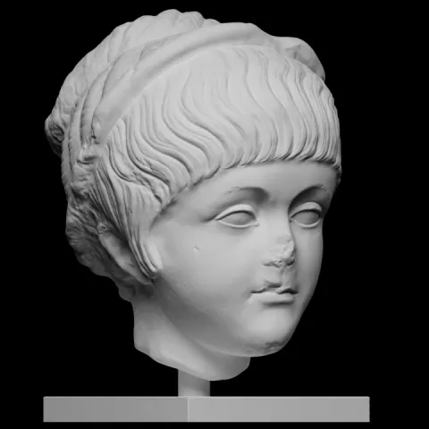 Marble Portrait Head of a Young Girl by Jadyn N. Marshall