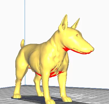 Bull terrier standing standard version