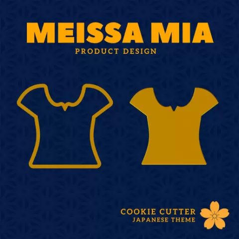 Japanese Girls Group Fashion – Crop Top Cookie Cutter | Digital 3D Print File