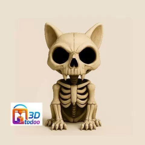 HALLOWEEN CAT SKELETON