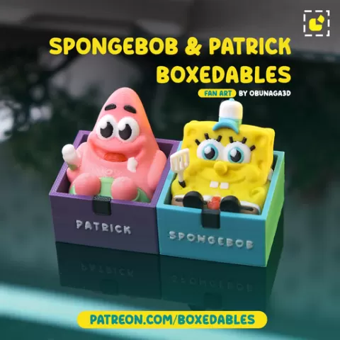 Spongebob SquarePants & Patrick Star - Boxedables [Fan Art]