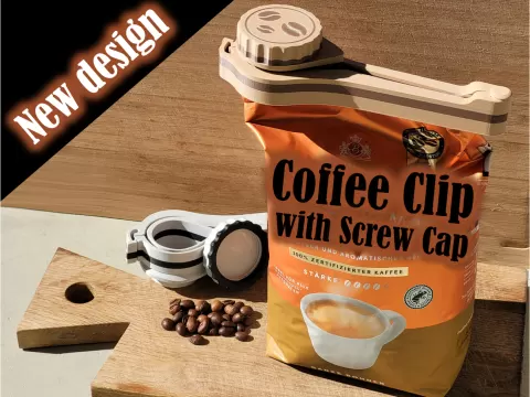 Coffee Clip with Screw Cap