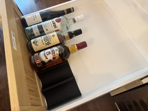 Wine holder for Ikea kitchen drawer