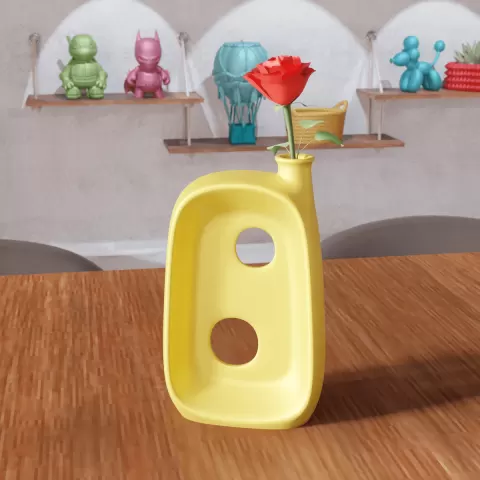 Geometric Abstract Vase
