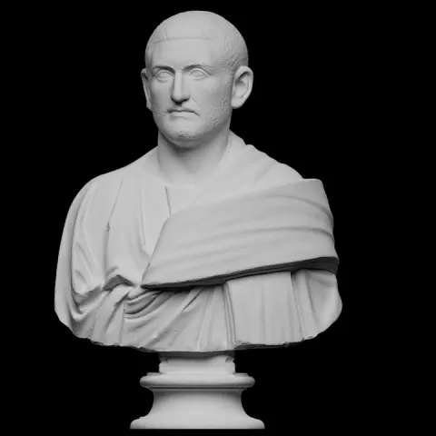Bust of a man (Gordianus Africanus?) by SMK - Statens Museum for Kunst