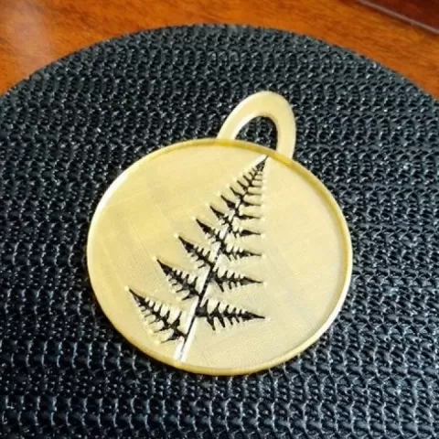 Fern leaf stencil by Justin Lin