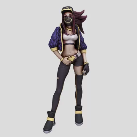 Akali KDA - Coloured by Printed Obsession