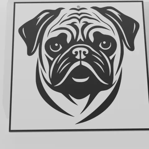 Pug Decor - Keychain Multicolor