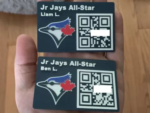 Jr Jays All-Star Membership Card w/QR