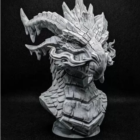 Ancient Dragon Head Bust
