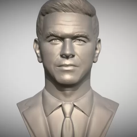 Mark Wahlberg bust for 3D printing