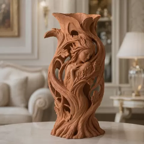 Forest Goddess Root Sculptural Vase