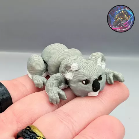 baby flexi koala keychain