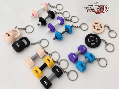 All Models Of Gym Keychains (CUSTOMIZABLE TEXT)