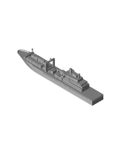 1/700 Scale Berlin Class Replenishment Ship.stl