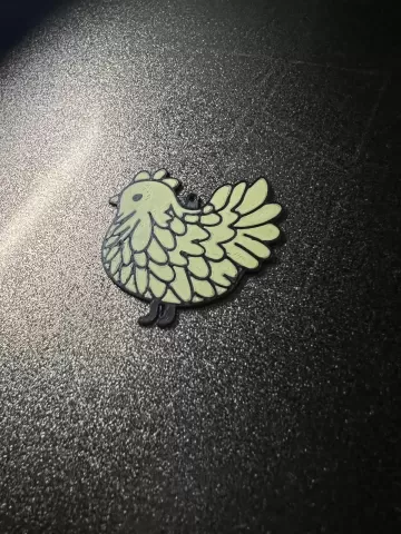 Cute Chicken with hook attachment for Keychains or earrings