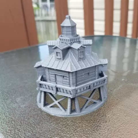 Miniature Thomas Point Shoal Lighthouse by T-E-C