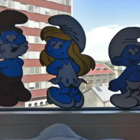 Multi color Smurfs by Jennes De Schutter