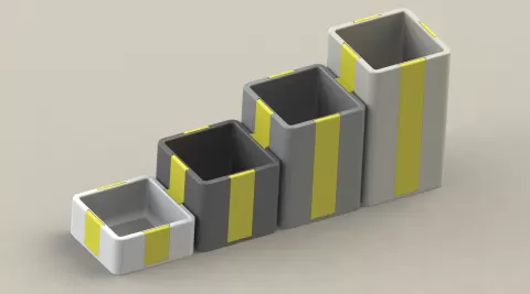 Catch-All Trays / Desk organizer - height variants remix