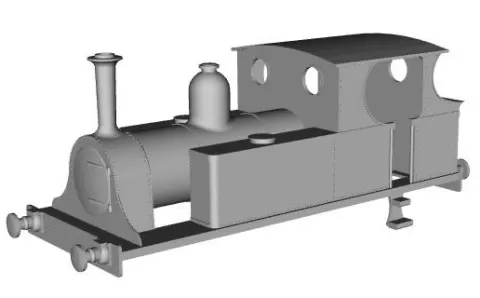 Selsey Tramway/West Sussex Railway 2-4-2T Selsey loco Early condition 1/43 scale