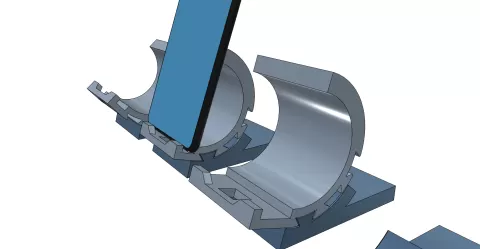 Smartphone holder smartphone stand Phone Holder Phone Stand adjustable easy print without support tested