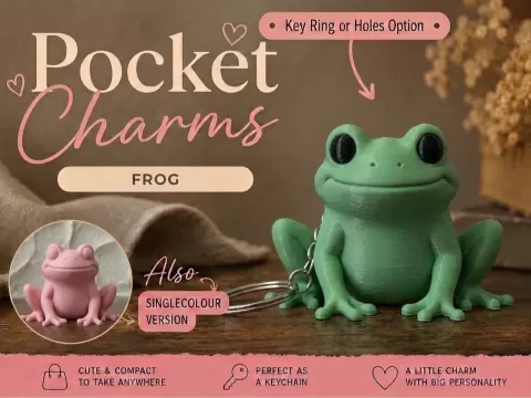 Frog Keychain Pocket Charms