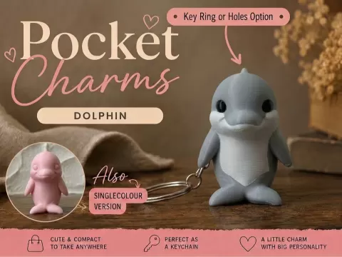 Dolphin Keychain Pocket Charms