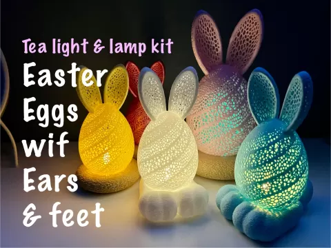 Easter Bunny Egg Lamp