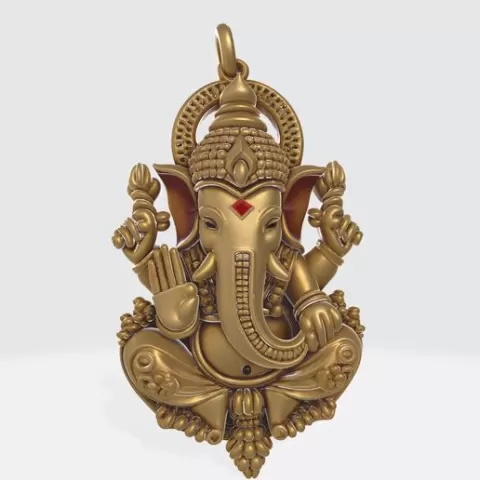 Ganesh Pendant Keychain 12