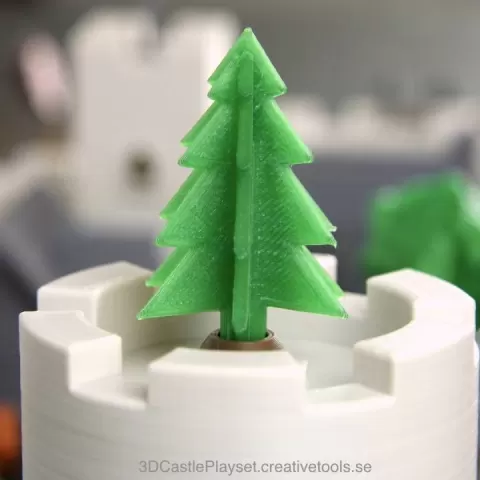 Simple 3D-printable pine tree by CreativeTools.se