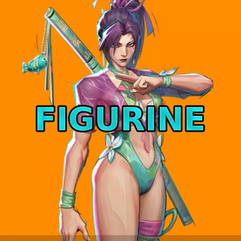 Pose 1 Psylocke, Swimsuit Breezey BUtterfly Costume Marvel Rivals Clothed Figurine for 3d printing, GIft