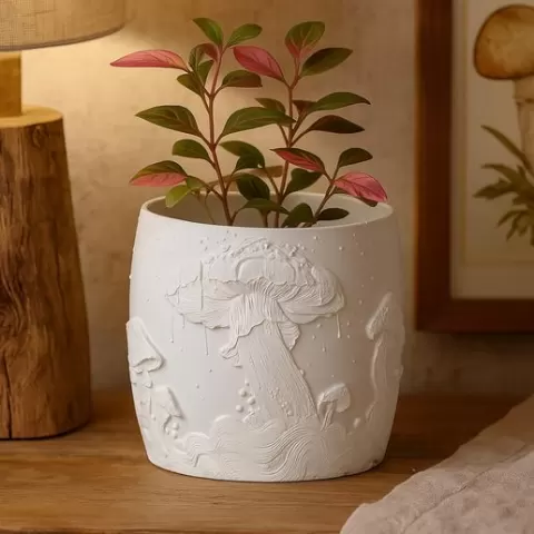 Fly Agaric Pot STL – No Supports Needed