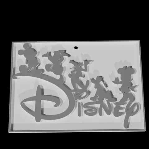 Disney Logo - Keychain Onecolor