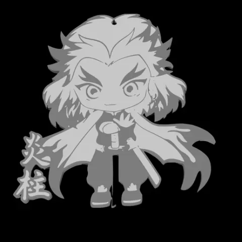 Demon Slayer Ashira - Keychain Multicolor
