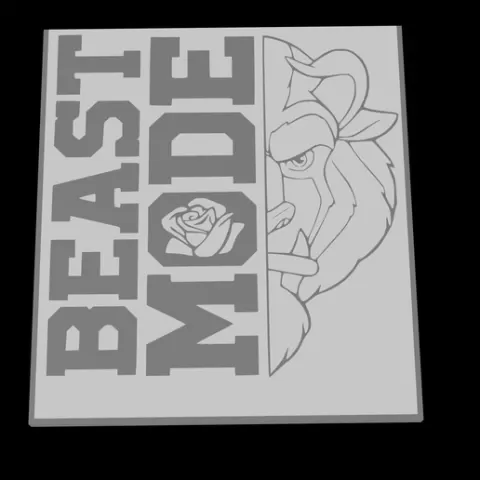 Beast Mode Disney - Wall Art Multicolor