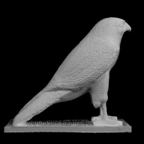 Sarcophagus Falcon at The Réunion des Musées Nationaux, Paris by RMN
