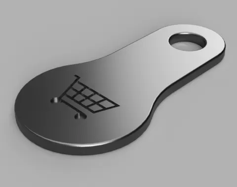Shopping Cart Coin - Shopping Chip - Einkaufswagenchip - Einkaufswagenmünze - Shopping Cart Token - Trolley Token - Shopping Cart Chip