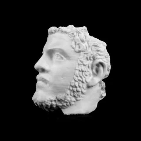 Fragmentary bronze portrait of Caracalla at The Metropolitan Museum of Art, New York by met