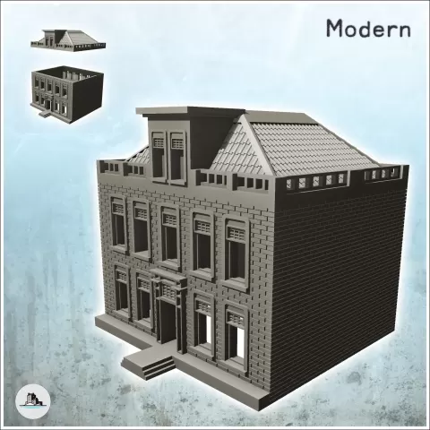 House in Javastraat street (Assen, Netherland) - miniatures - Hartolia Miniatures