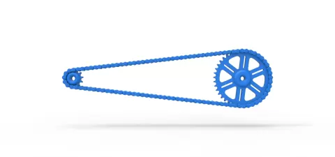Chain drive Version 1 Scale 1:25 - 3DTechDesign