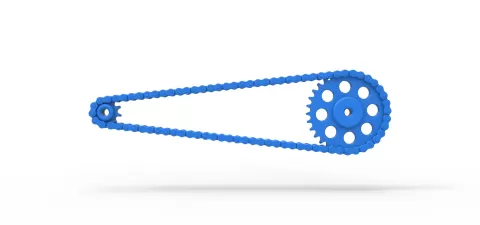 Chain drive Version 2 Scale 1:25 - 3DTechDesign
