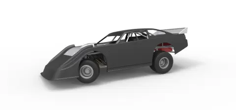 Australian Super Sedan while turning Scale 1:25 - 3DTechDesign
