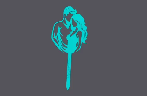 Young Couple - Caketopper & Cupcaketopper - studio WES
