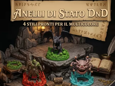 D&D Organic Status Rings / Condition Markers