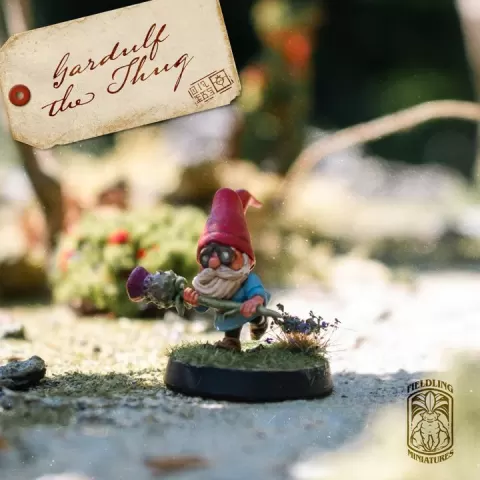 Gnome Thug - Gnomes of the Whistling Woods by Tine Fieldling