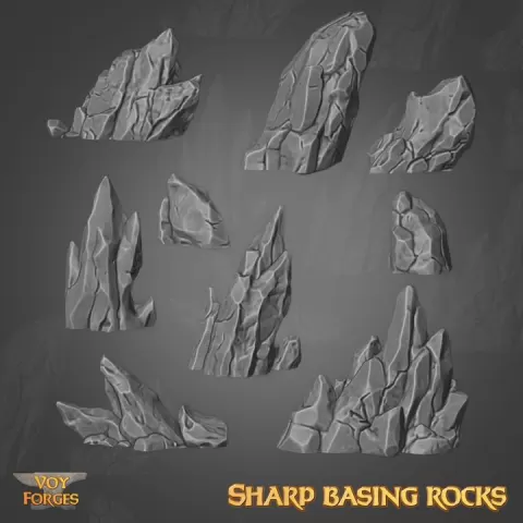 Sharp Rocks for Basing - Basing Bits by Voy Forges
